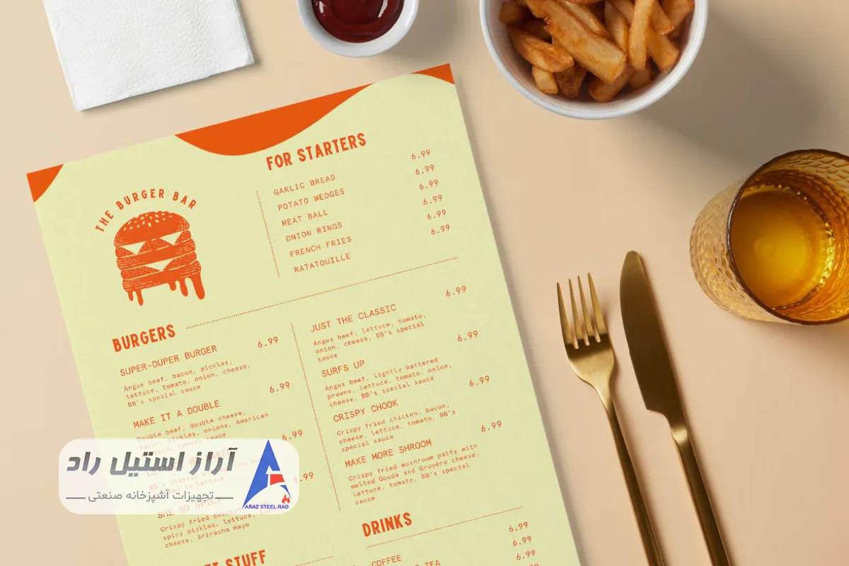 بهینه‌سازی منو برای افزایش فروش فست فود و رستوران