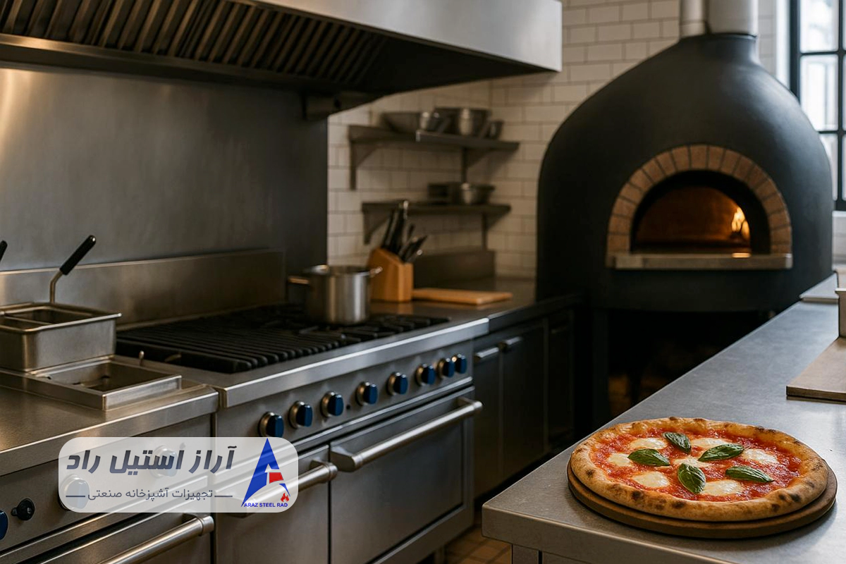 طراحی اصولی آشپزخانه رستوران ایتالیایی